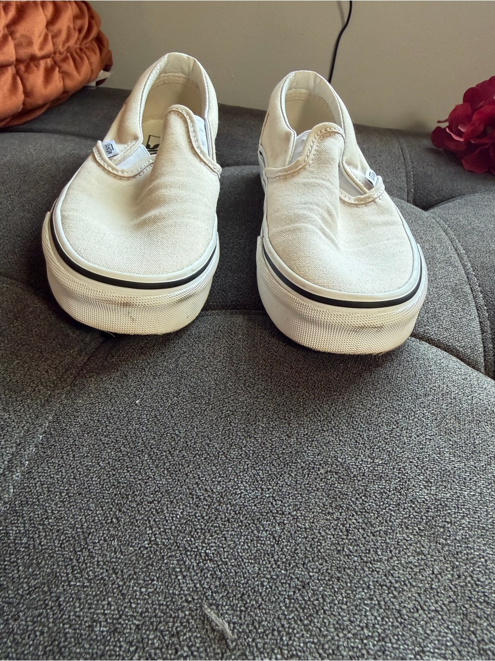 Vans Slip-On Canvas Sneakers - cream - Picture 4 of 7